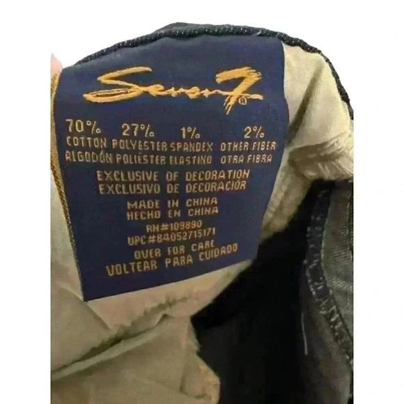 Seven 7 Embellished Jean Shorts size 16, NWT - Picture 7 of 7